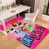 The Powerpuff Girls Printed Absorbent Washable Carpet, Non-Slip Bathroom Mats, Kitchen Rugs, Yoga Mat,Living Room Entrance, Camping Picnic Rugs
