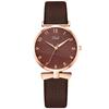 RORIOS Watch Watch Stylish Cute Quartz 30M Waterproof Synthetic Leather Band Commuting Casual Christmas Birthday Present Watch for Woman Coffee