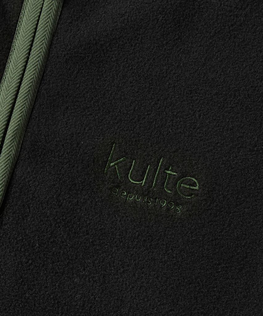 KULTE Classic Logo Fleece Half-Zip Crewneck Black