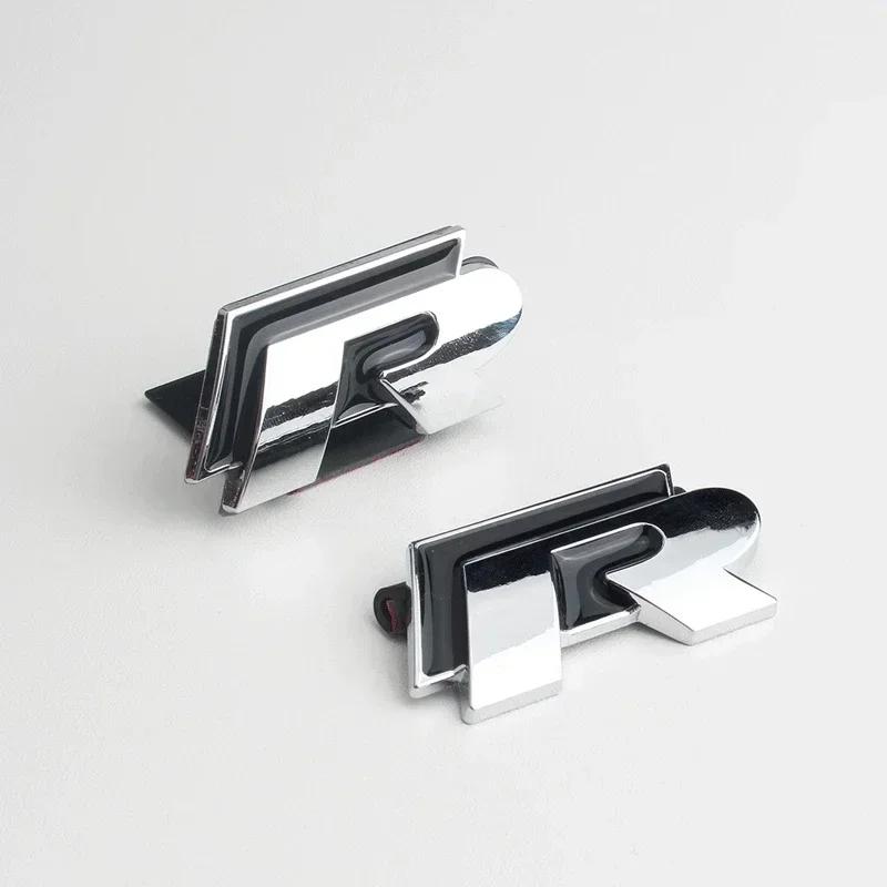 Volkswagen R-Line Car Front Grille Emblem Rear Trunk Badge Sticker for Polo Passat B5 B7 Golf 3 4 Jetta Touareg CC Beetle RO4