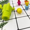 Cactus-Shaped Silicone Wine Stoppers &Glass Markers - 2-in-1 Creative Leak-Proof Set for Party, BPA-Free Freshness Preservation