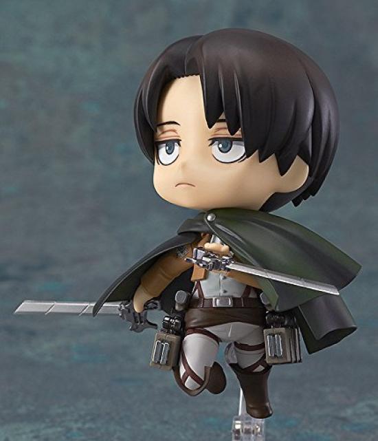 Good Smile Company Нендороид Атака на Титанов Леви Пластиковая Раскрашенная Подвижная Фигурка Немасштабная (Третий перевыпуск)