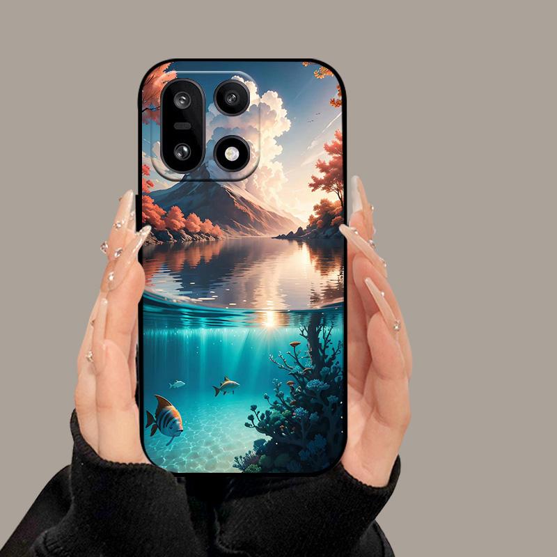 For OnePlus 15 5G Case Cute Cartoon Painted Soft Silicone Back Cover For OnePlus15 One Plus 15 TPU Bumper Full Protection Fundas