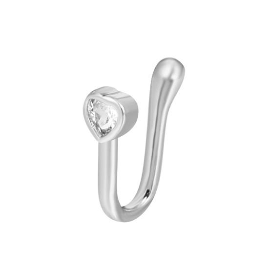 Стильное поддельное кольцо в носу, универсальная форма, женская U