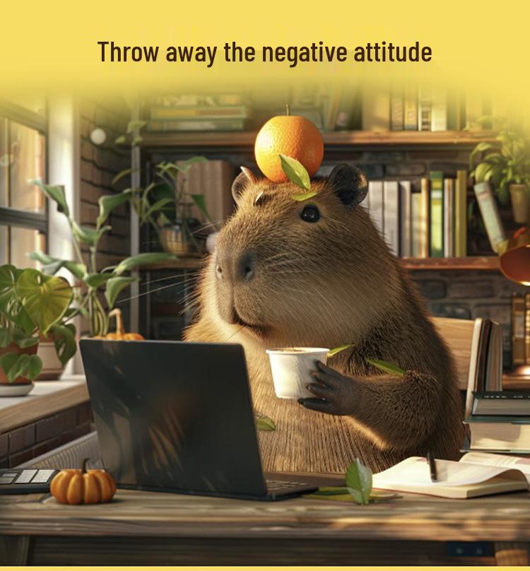 Cute Plush Capybara Doll & Pillow - Lying Version Birthday Gift