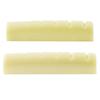 Musiclily Pro Urea Resin Plastic 43 мм струнный рифленый верхний порожек Gibson Type для 6-струнной гитары Les Flat Ivory of Paul/Acoustic Bottom, (Набор 2)