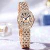 UTHAI L95 Women's Watch Light Luxury Retro Barrel Shaped Digital Diamond Inlaid Waterproof Ladies Fashion Quartz Clock Watches