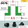 T-Shaped Nylon Insulating Bushing Spacer for M3-M35 Threads