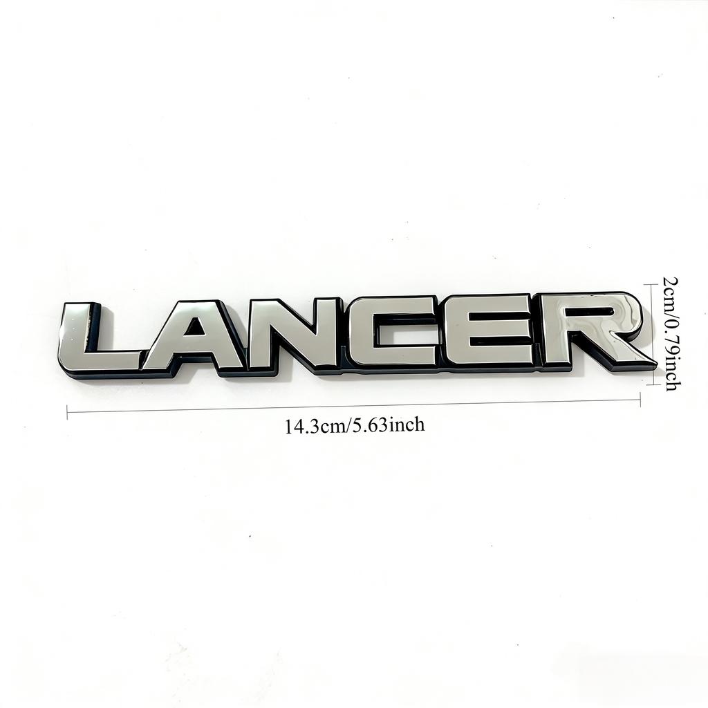 1pcs 3D ABS Car Styling Logo LANCER Rear Trunk Emblem Badge For Mitsubishi LANCER Lancer Ralli Art 9 10 Asx Sticker Accessories