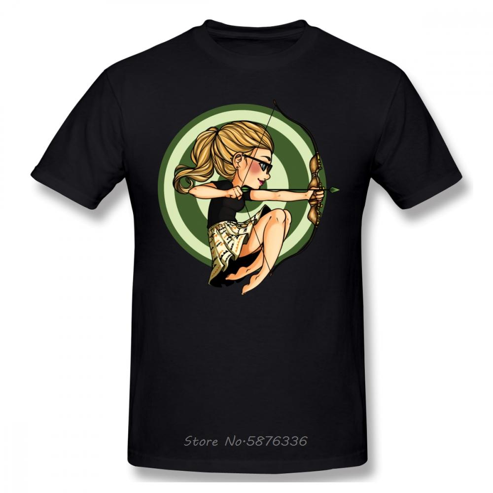 Футболка Felicity Green Arrow Летняя Мужская С Коротким Рукавом С Круглым Вырезом Хлопковая Футболка Аниме Хип-Хоп Футболки Топы