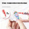 12 Color Quick Dry Nail Art Pens Fine Tip for Precise Drawing Not Require Lamp Water Based Safe for DIY Manicures