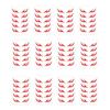 Forehead Decal Stickers for Kids Red Blue Washable Waterproof Face Tattoos for Cosplay Performances Flame Wave Designs Sticker