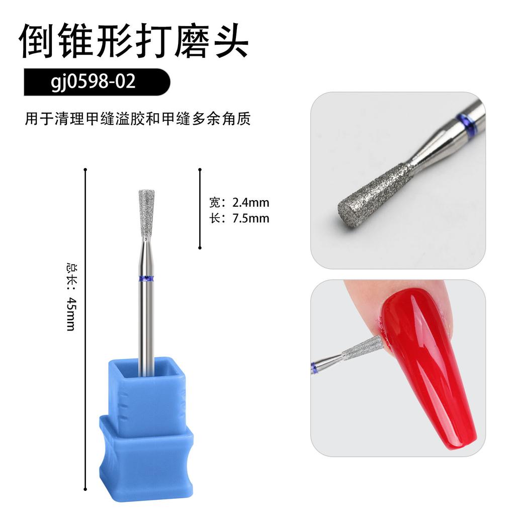 Фабричная алмазная полировальная головка для ногтей, полировальная головка для удаления ногтей, инструмент для полировки ногтей