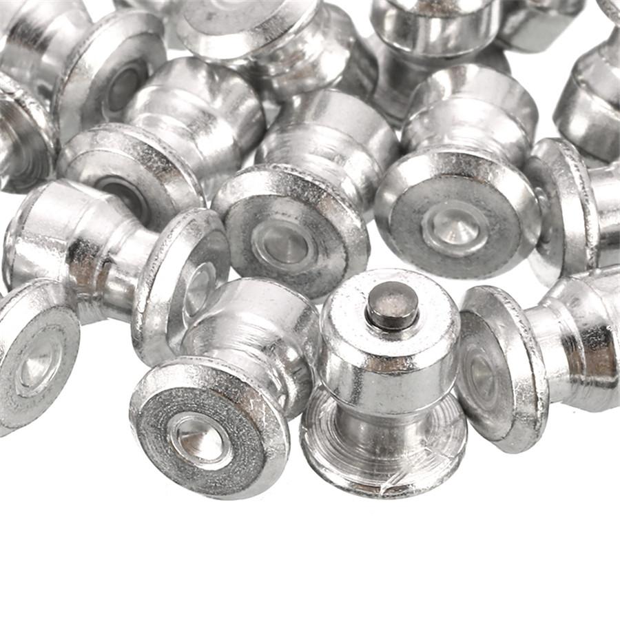 100 шт. Зимние колесные гайки Автомобиль Мотоцикл Квадроцикл Шины Шипы Винт Снежные шипы Серебристый