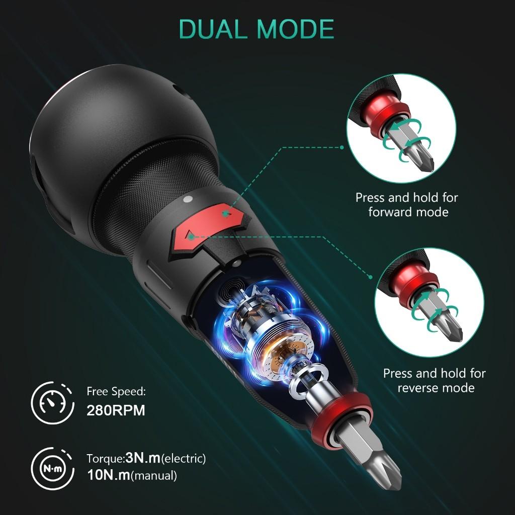 Беспроводной портативный электрический набор отверток, аккумуляторная отвертка, профессиональный мелкий ремонт бытовой техники, электроинструменты