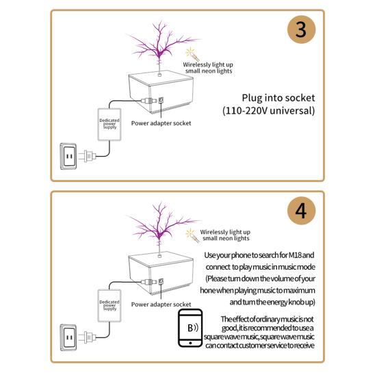 1 Set Great Physical Experiment Entertainment Sensitive Scientific Creations Wireless Light-Up Music Tesla Coil Household Use Palm