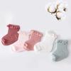 5Pairs Lace Baby Ruffle Socks Cotton Toddle Walking Socks Sweet Kids Tube Sock  Princess