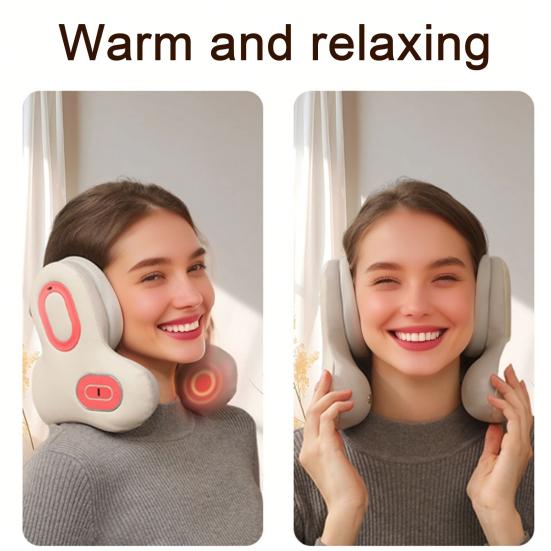 Дорожная подушка для шеи с Bluetooth-совместимой гарнитурой с шумоподавлением, U-образная, из пены с эффектом памяти, подушки для самолета, дома, в полете, для поддержки головы в автомобиле, с подогревом