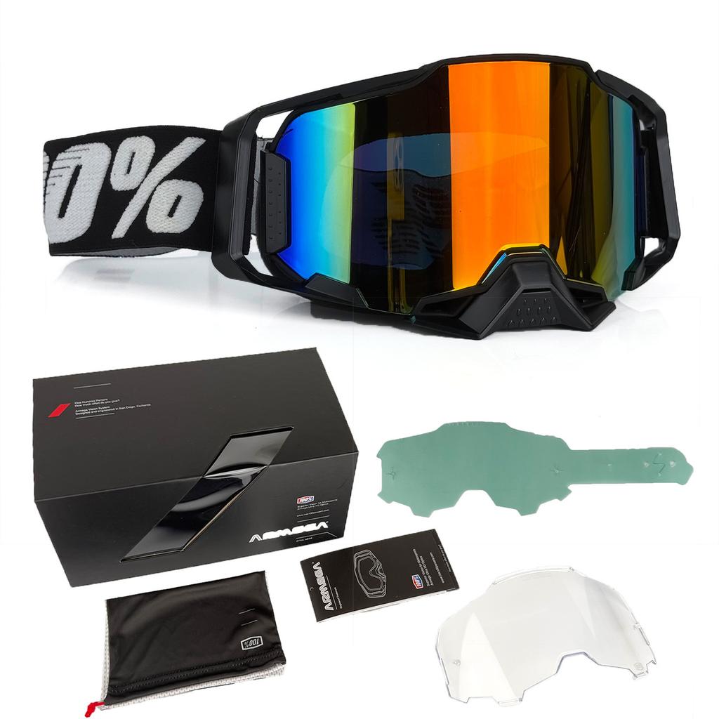 Off-road motorcycle riding goggles set, motorcycle off-road dustproof glasses, sports windproof ski goggles