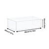 1pcs Clear Acrylic Display Case Countertop Box Organizer Stand Dustproof Protection Showcase Display Box