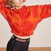 Adidas Женская толстовка с капюшоном X Marimekko с рисунком и завязками, оранжевая HJ7306