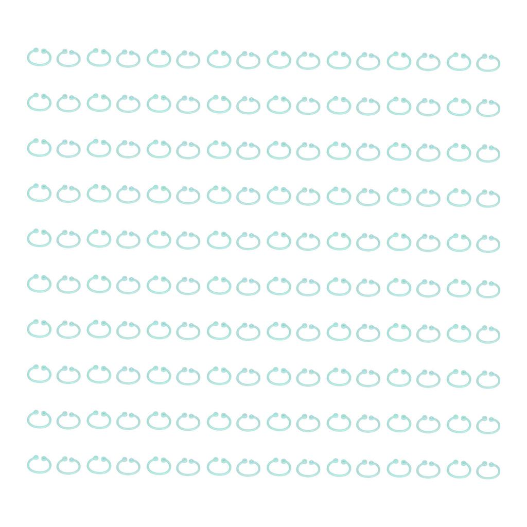 160 шт. колец из полиэтиленового материала, легкое широкое применение, кольца для книг, ключей, документов