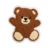 Plush Bear Embroidery Cloth Sticker Cute Red Panda Towel Embroidery Patch Sticker Clothes Decorative Embroidery Label Curly Lion