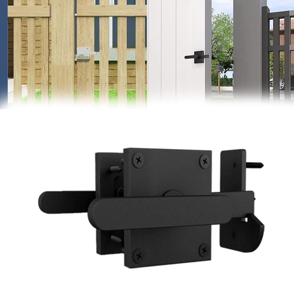 Child And Pet Safety Feature Aluminum Barn Door Latch Double-Sided Door Latch