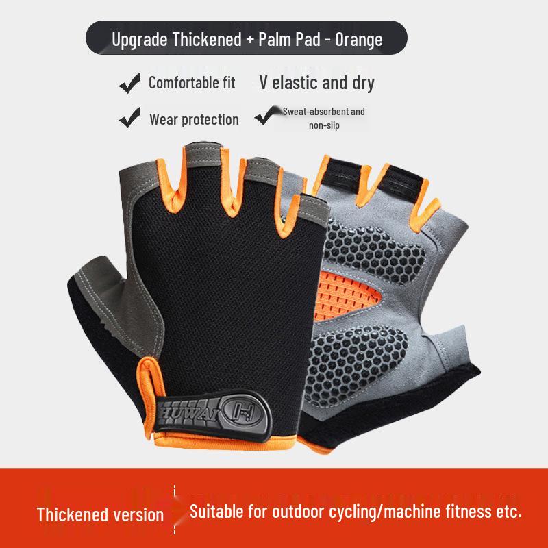 Унисекс Дышащие Нескользящие Перчатки без пальцев для Фитнеса на открытом воздухе, Велоспорта, Альпинизма и Скалолазания