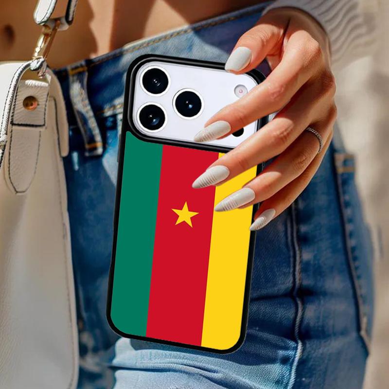 Republic of Cameroon Flag Phone Case For iPhone 17 Air 14 15 13 12 Max Cover For Apple 16e 11 Pro Max Plus Coque