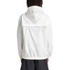 Adidas Essential 3S Logo Stripe Soft Comfortable Casual Hooded Woven Windbreaker Men Outerwear Off-White IS1359