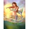 Full Round Drill Diamond Embroidery Musical Mermaid 5D DIY Diamond Painting Cross Stitch Rhinestone