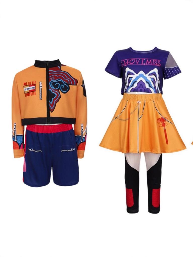 Косплей-костюм для Хэллоуина - Набор Руми Зои Милы - Европейская и Американская Девичья Группа Охотников на Демонов