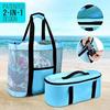 Joliann Official Outdoor Camping Beach Mesh Tote Bag with Detachable Cooler Bag Packing Organizer