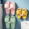 U-Shaped Plastic Slipper Rack, Wall-Mounted Perforation-Free Bathroom Draining Sandal Rack, Household Bathroom Storage Rack