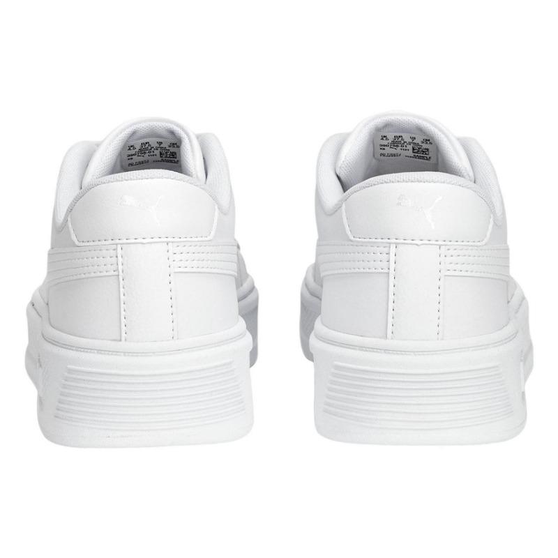 Puma Платформа V3 Женские Низкие Скейт-Кеды Белый Серебристый 390758-01