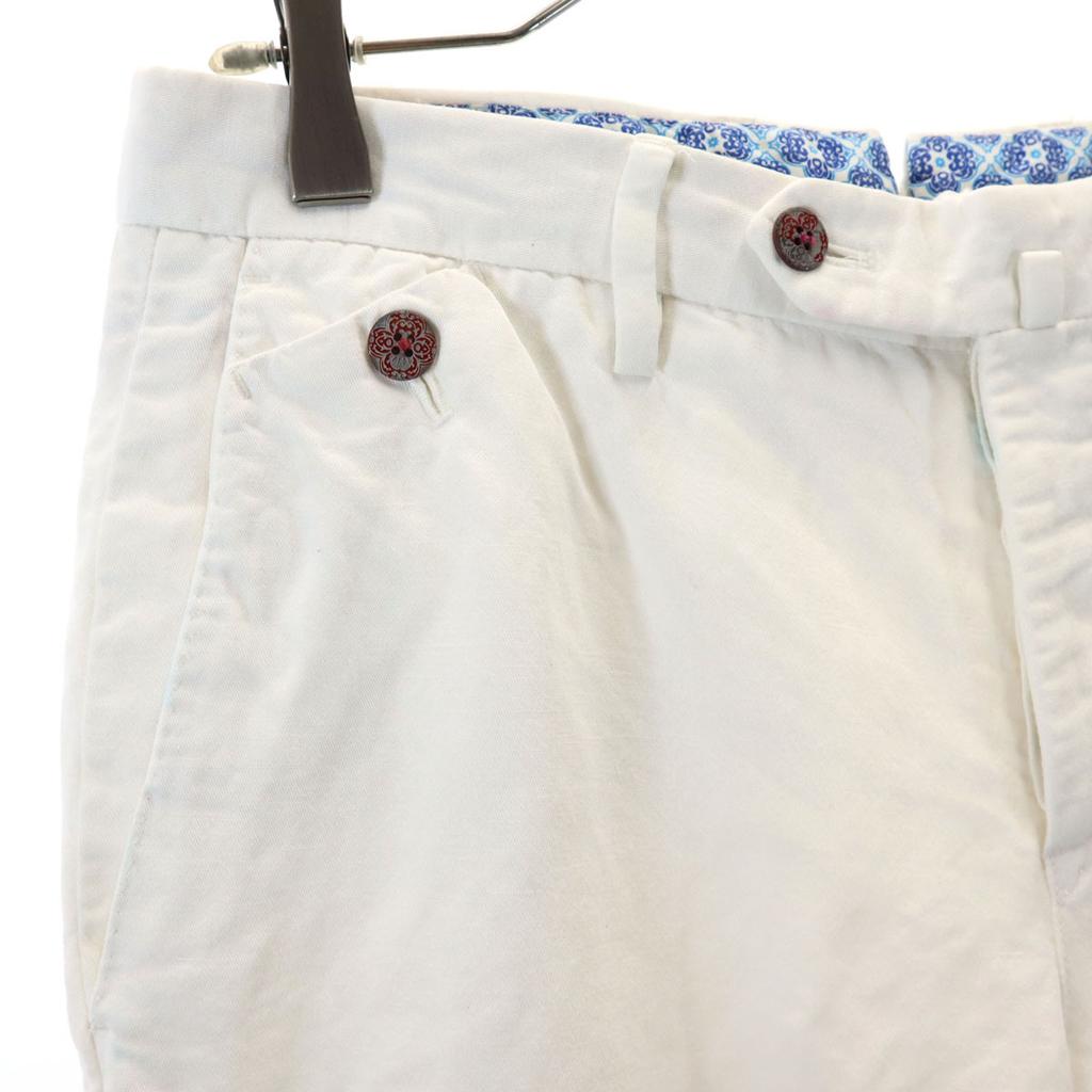 PT01 Льняная смесь Длинные брюки 46 Белый МАРРАКЕШ Мужские Б/У