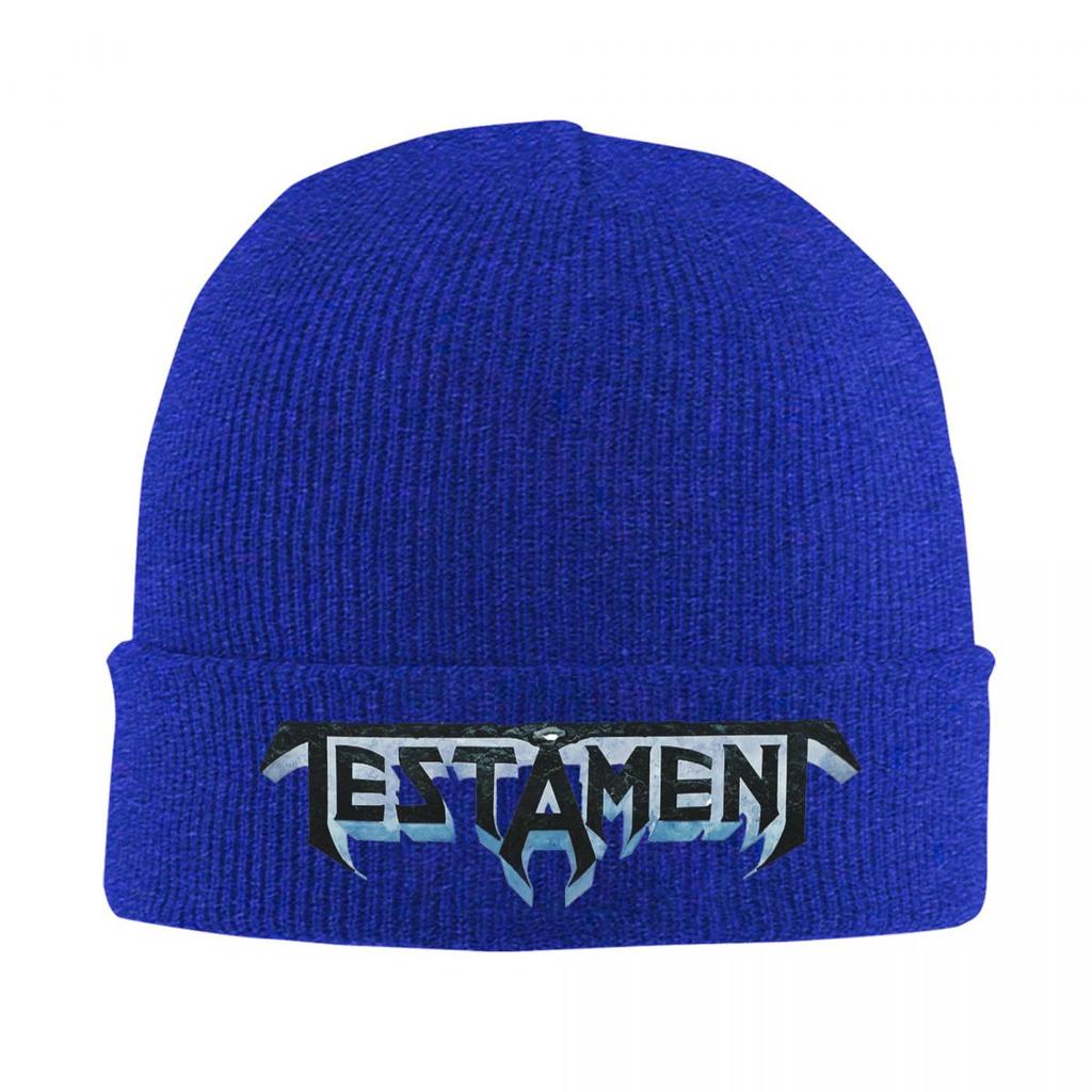 Теплый вязаный колпак от группы Testament, зимняя вязаная шапка-бини, шапки-бини, хип-хоп кепки для унисекс