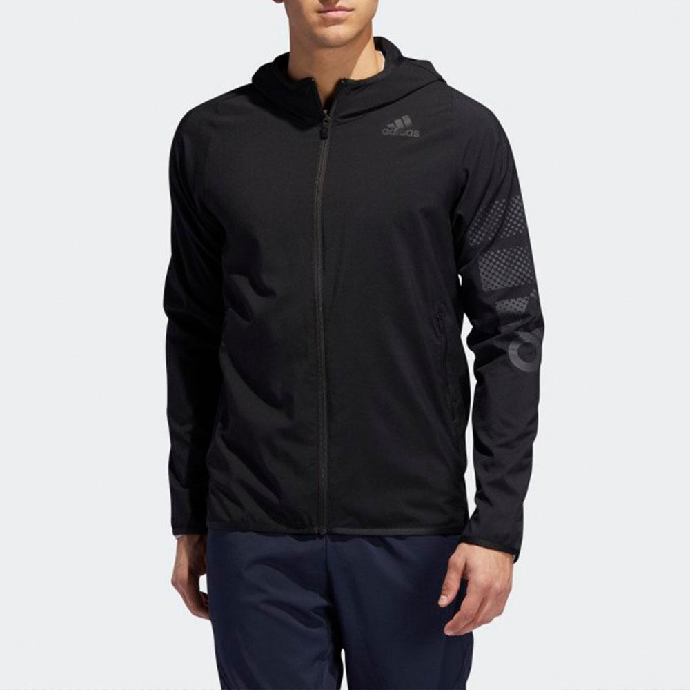 Adidas Спортивная куртка с капюшоном и длинным рукавом, мужская куртка, черная EA2807