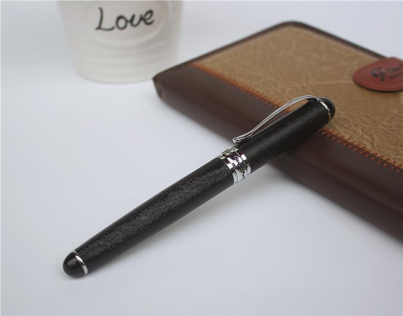 Jinhao X750 Металлическая нержавеющая сталь Ираурита 18 KGP 0.5 мм Средний наконечник Перьевая ручка Благородная Офисная Школьная Профессиональная Канцелярия
