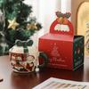 Новая подарочная коробка с крышкой Рождественский подарок Керамическая чашка Милый набор кружек для пары Сувенир Чашка для воды Рождество