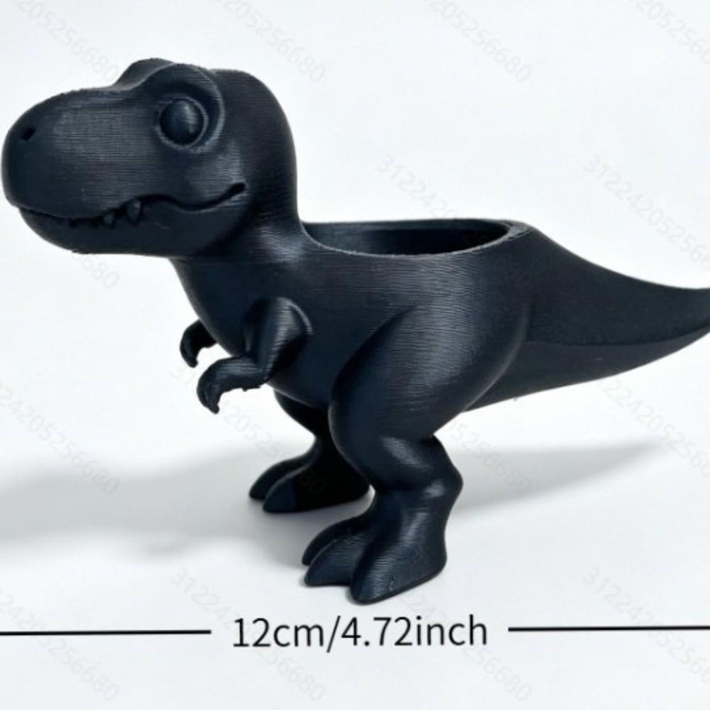 3D Printed Dinosaur Flowerpot Ornaments Mini Potted Planter Dinosaur Statue T-Rex Plant Pot  Gift