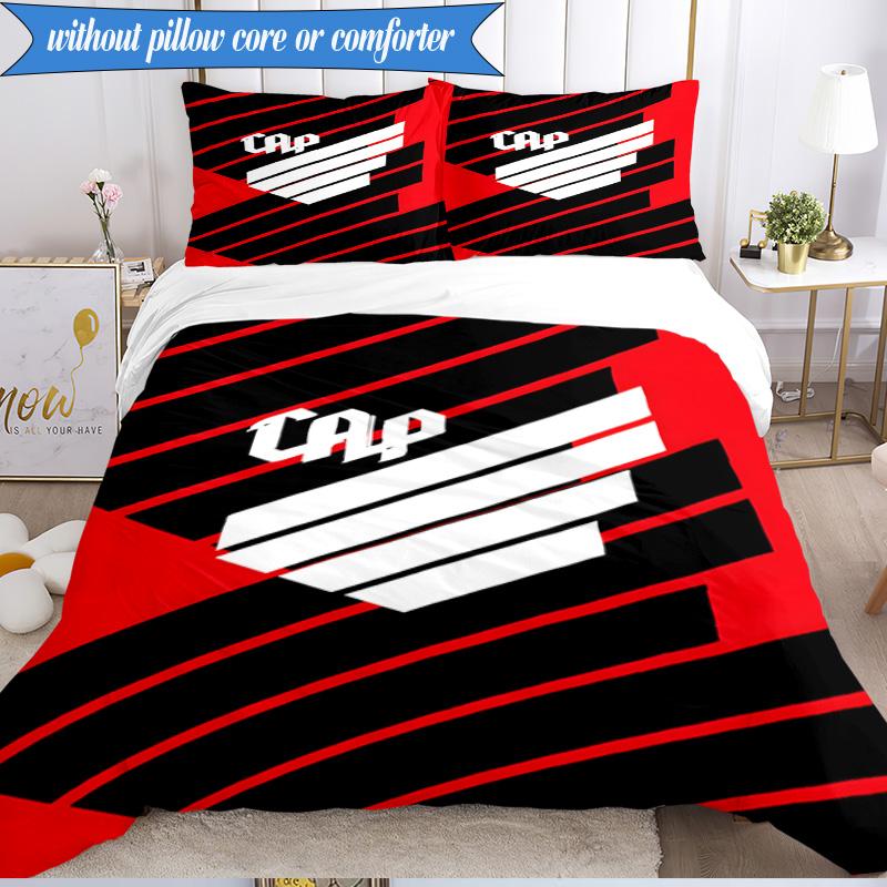 3PCS Athletico Football Club Printed Soft Bedding Set,Including 1pc Duvet Cover And 2pcs Pillowcases Perfect for Bedroom, Dormitory, Fan gift