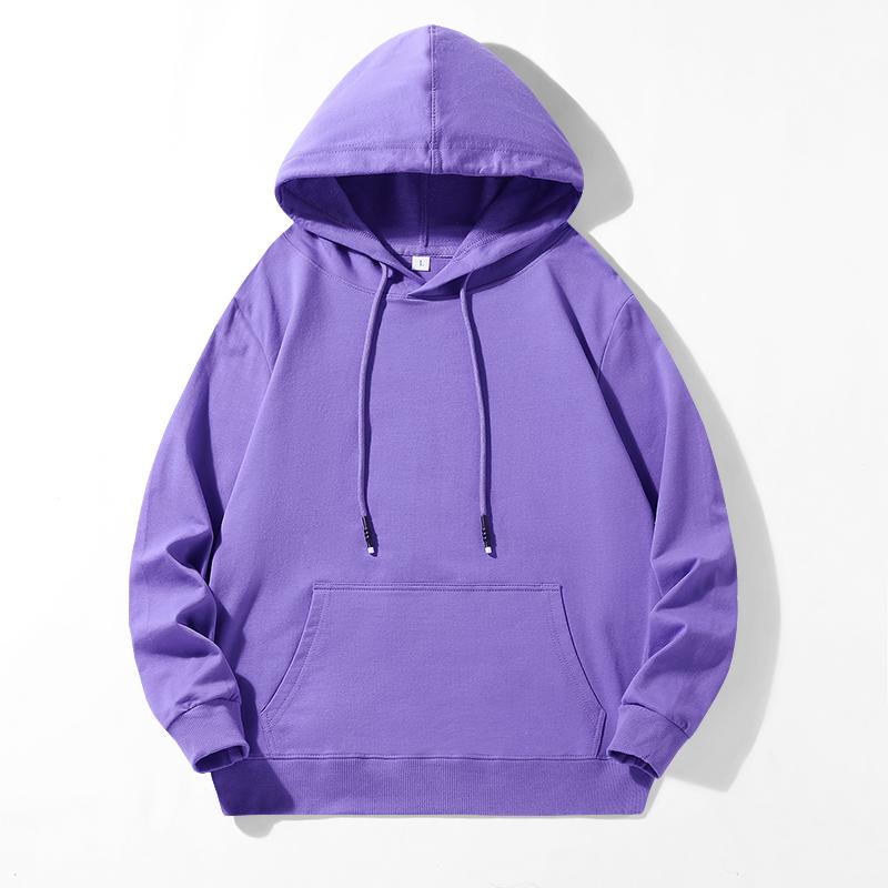 2024 Fashion Men Casual Hoodie Basic Pullovers Sweatshirts Loose Women Solid Color Hoodies Oversize Black Sweatshirt Tops