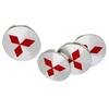 Для Mitsubishi Ralliart Lancer ASX Colt Pajero Outlander Eclipse Delica 4 шт./комплект Колпачки центральных ступиц колес Автомобильные Колпачки ступиц Аксессуары