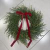 50cm Christmas Wreath Artificial With Tie Bow Decoration Wreath Door Hanging Wall Hanging