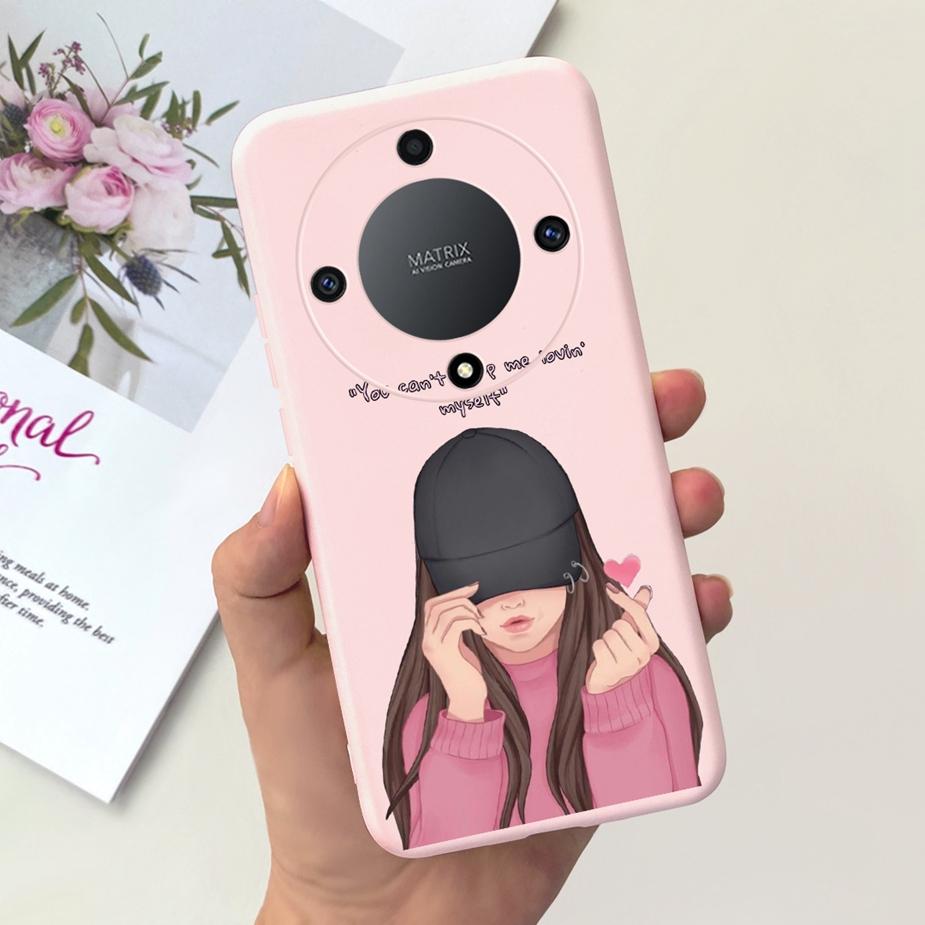 Чехол для Honor Magic6 Lite Чехол для Honor X9b Красивые Девушки Подсолнух Мягкий Силиконовый Чехол для Телефона Для Honor Magic6 Lite HonorX9b Бампер