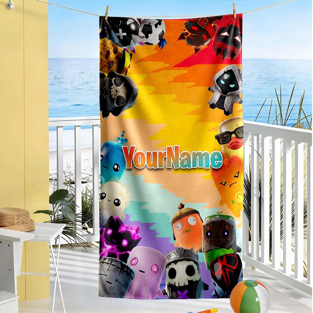 Incredibox Customize Your Name Beach Towel Super Soft Microfiber Quickdry Fabric