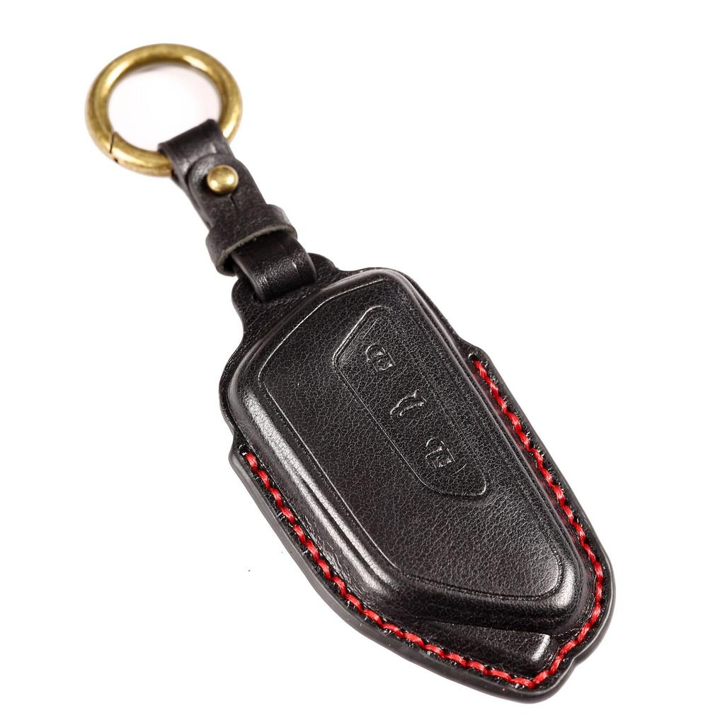 Leather Car Key Case Cover for VW Volkswagen Golf 8 MK8 ID 3 ID 4 for Skoda Octavia 4 A8 Seat Leon MK4 Cupra Formentor