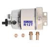 Marine SpinOn Fuel Filter Water Separator 30GPH Flow Rate with SelfVenting Drain R12T Replacement